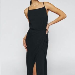Reformation Truett Dress Black - Size 4